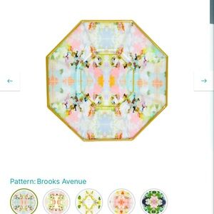 Brooks Avenue Octagonal Decorative Tray in Pastel Multicolor